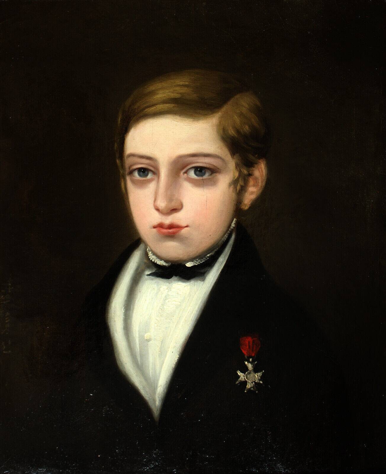 Portrait d'enfant, 1840, Öl auf Leinwand, Gerahmt