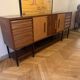 Grande enfilade en placage de palissandre et frêne