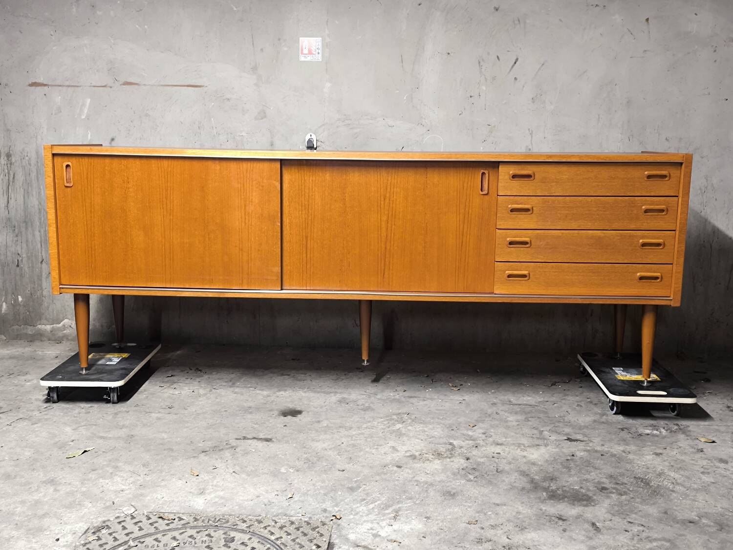 Vintage Scandinavian teak sideboard