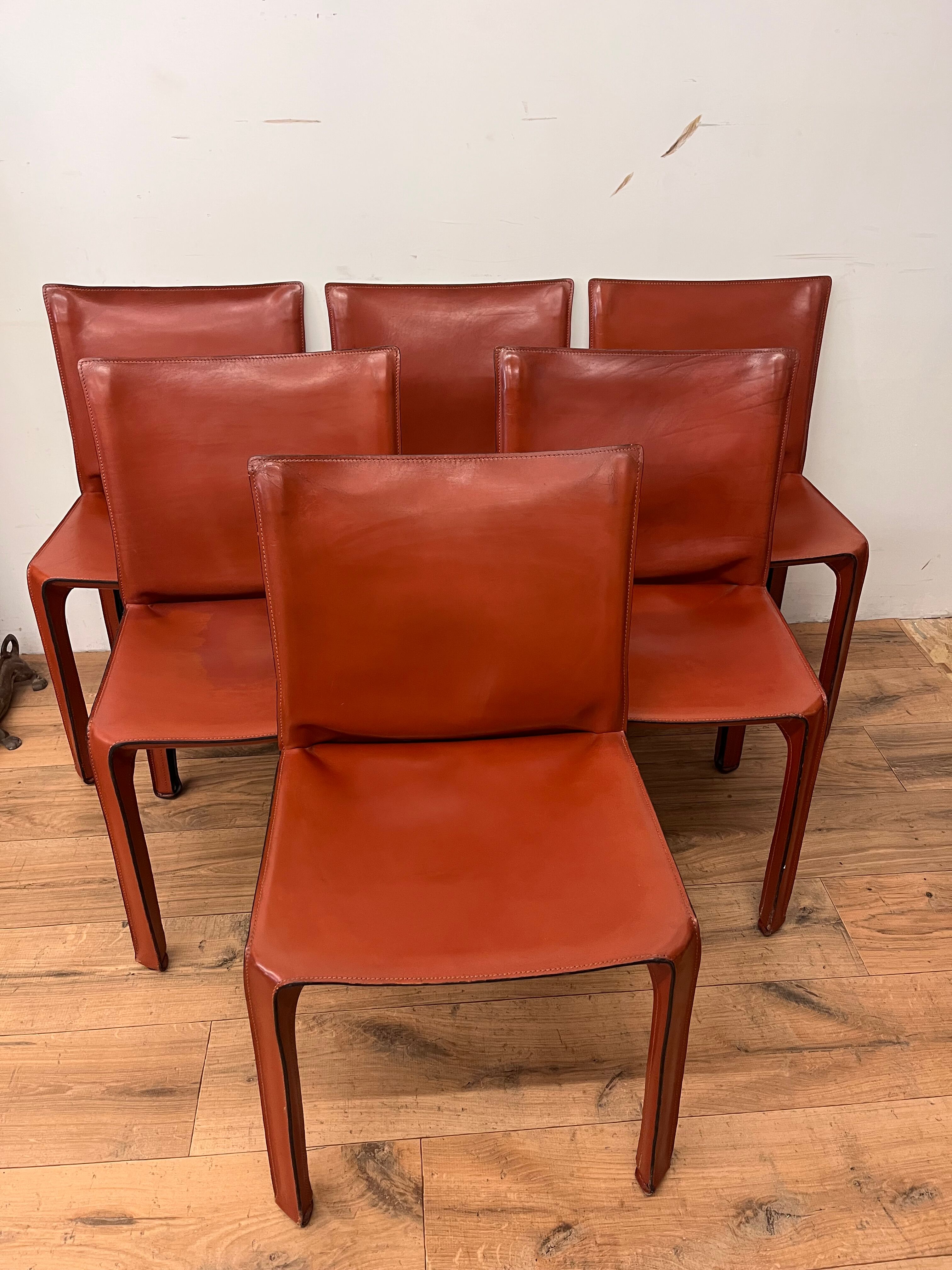 6 chaises de Mario Bellini par Cassina