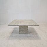 Italian Carrara Marble Coffee Table, 1980s
