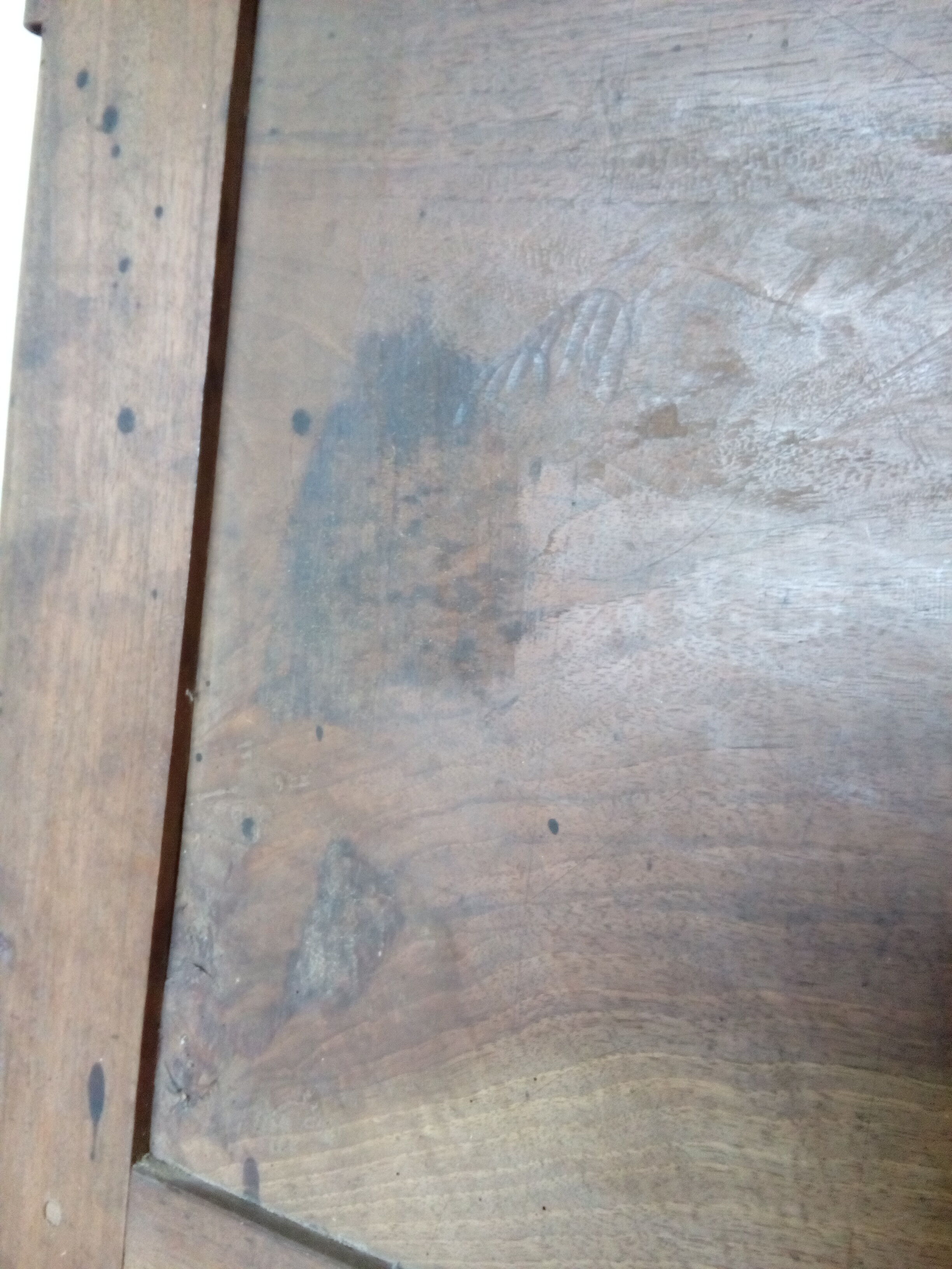 Old wooden door with lock