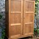 Solid oak compass foot cabinet René Gabriel 1945