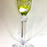 4 Champagne flutes in Lorraine crystal color