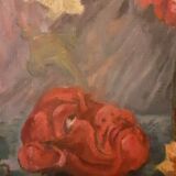 Painting, oil on canvas 1900 bouquet of flowers