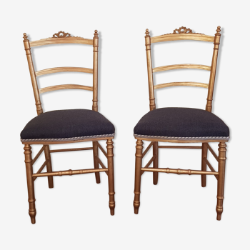 Lot de 2 chaises anciennes Napoléon