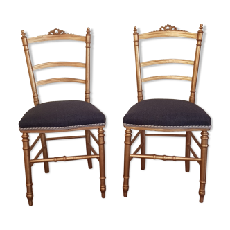 Lot de 2 chaises anciennes Napoléon