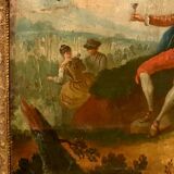 Trumeau de style Louis XV en bois sculpté XIX siècle