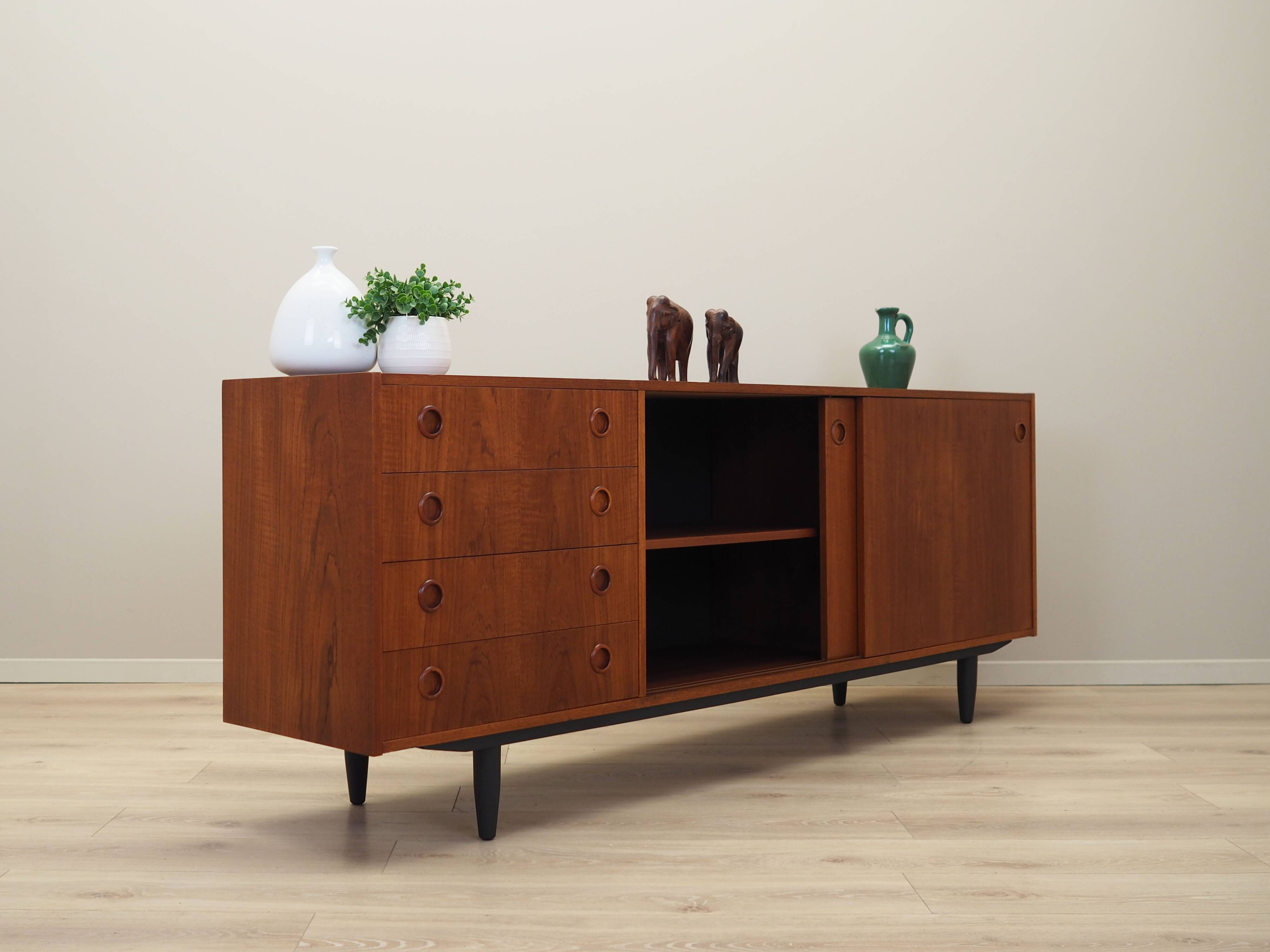 Teak sideboard, Danish design, 1970s, production: Denmark