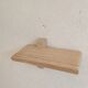 Pair of solid oak shelves