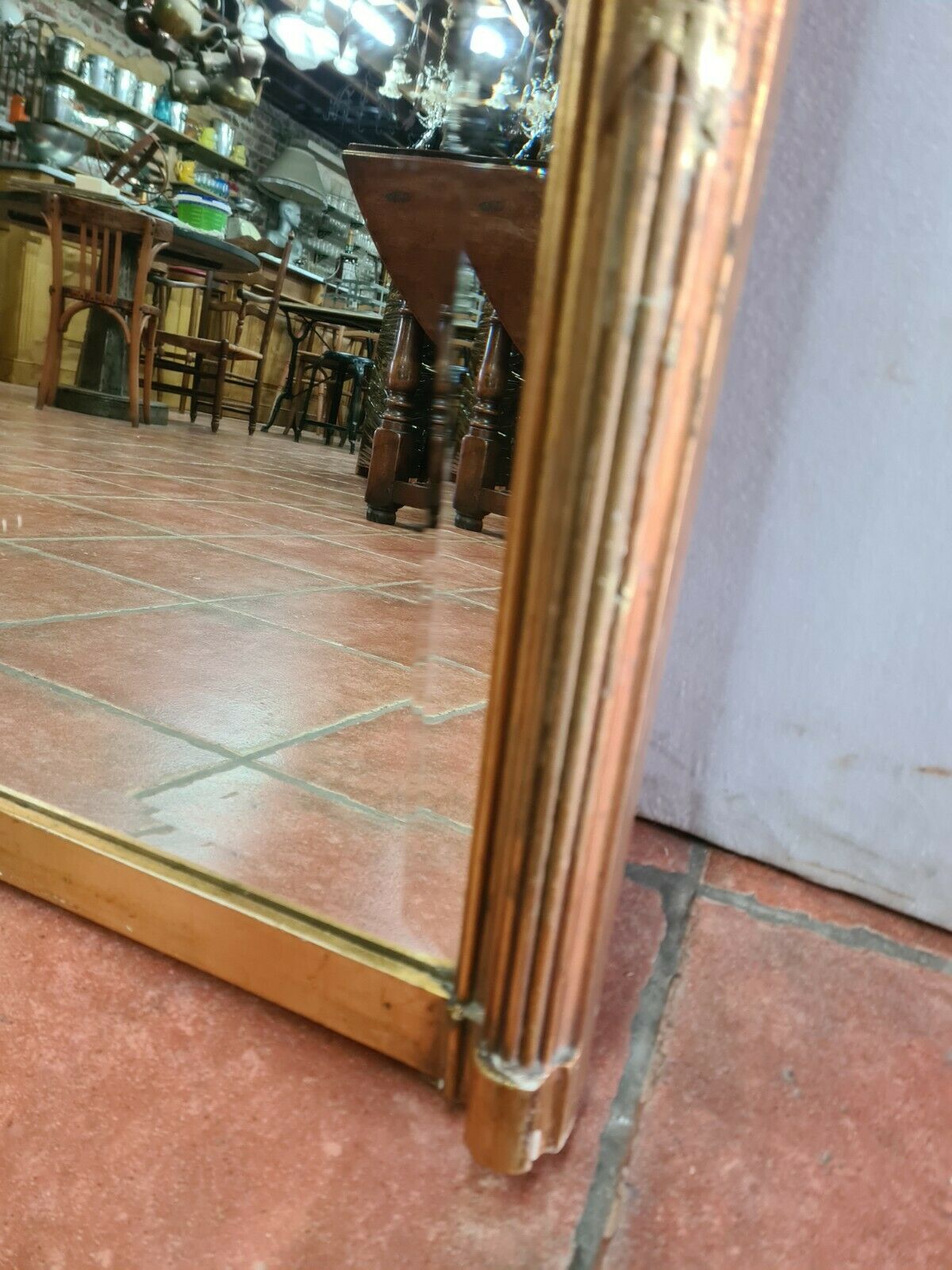 Gilded mirror Louis XVI style - 128x88cm