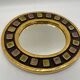 Golden ceramic mirror by Mithé Espelt 1960 24cm