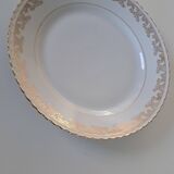 Gold-gilded Limoges porcelain plate