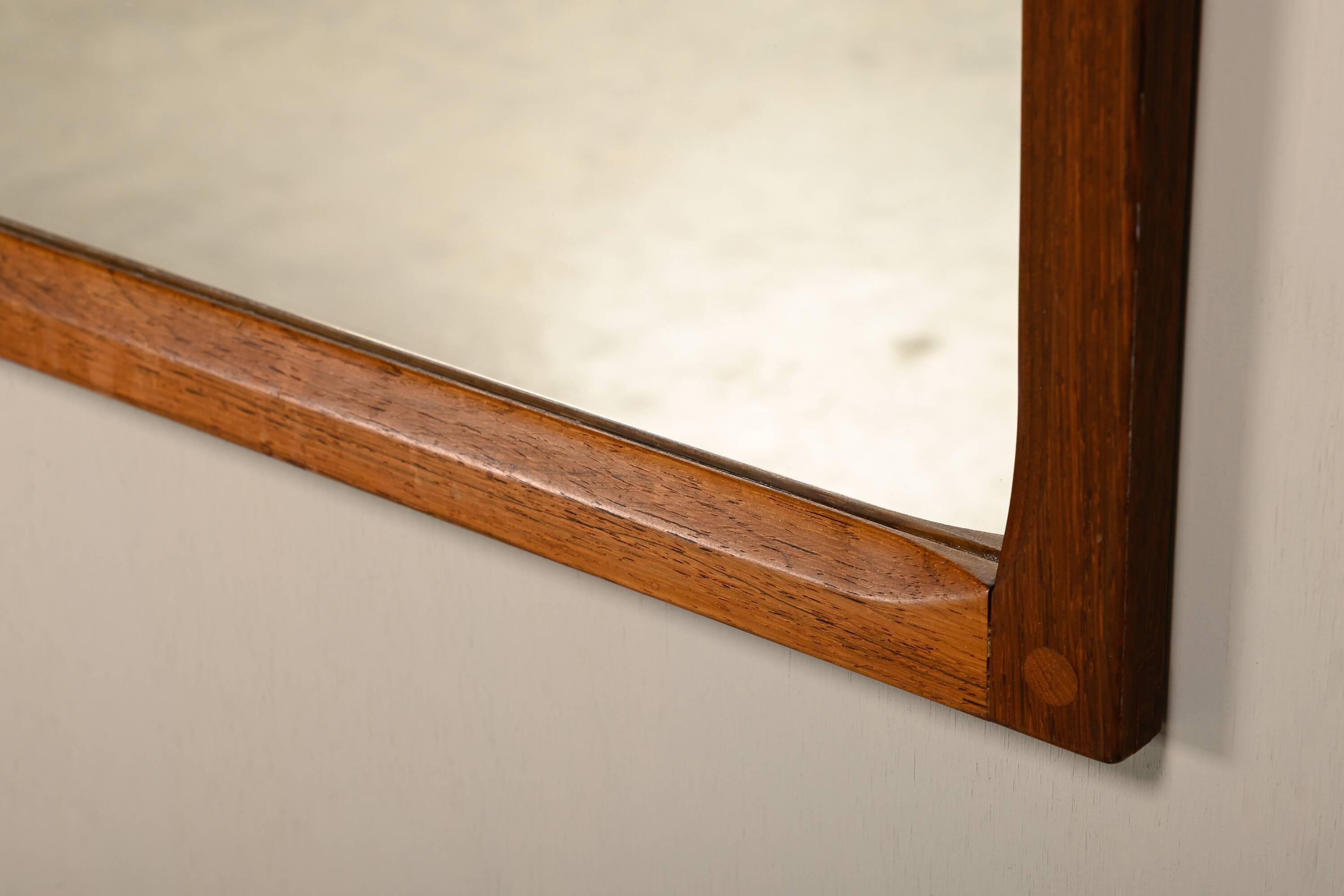 Kai Kristiansen Wall Mirror Model 166 in Rosewood for Aksel Kjersgaard
