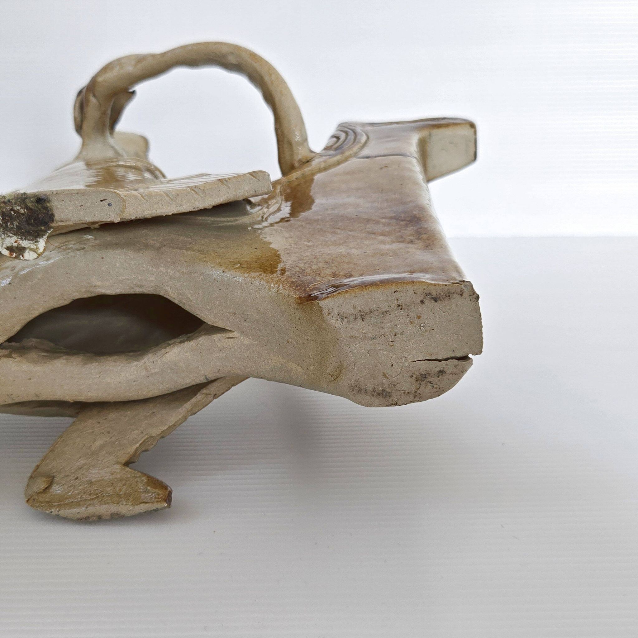 Cavalier en grès vintage, 1970