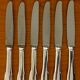 6 Christofle Cluny knives 19.5 cm for dessert, cheese, dessert, good condition