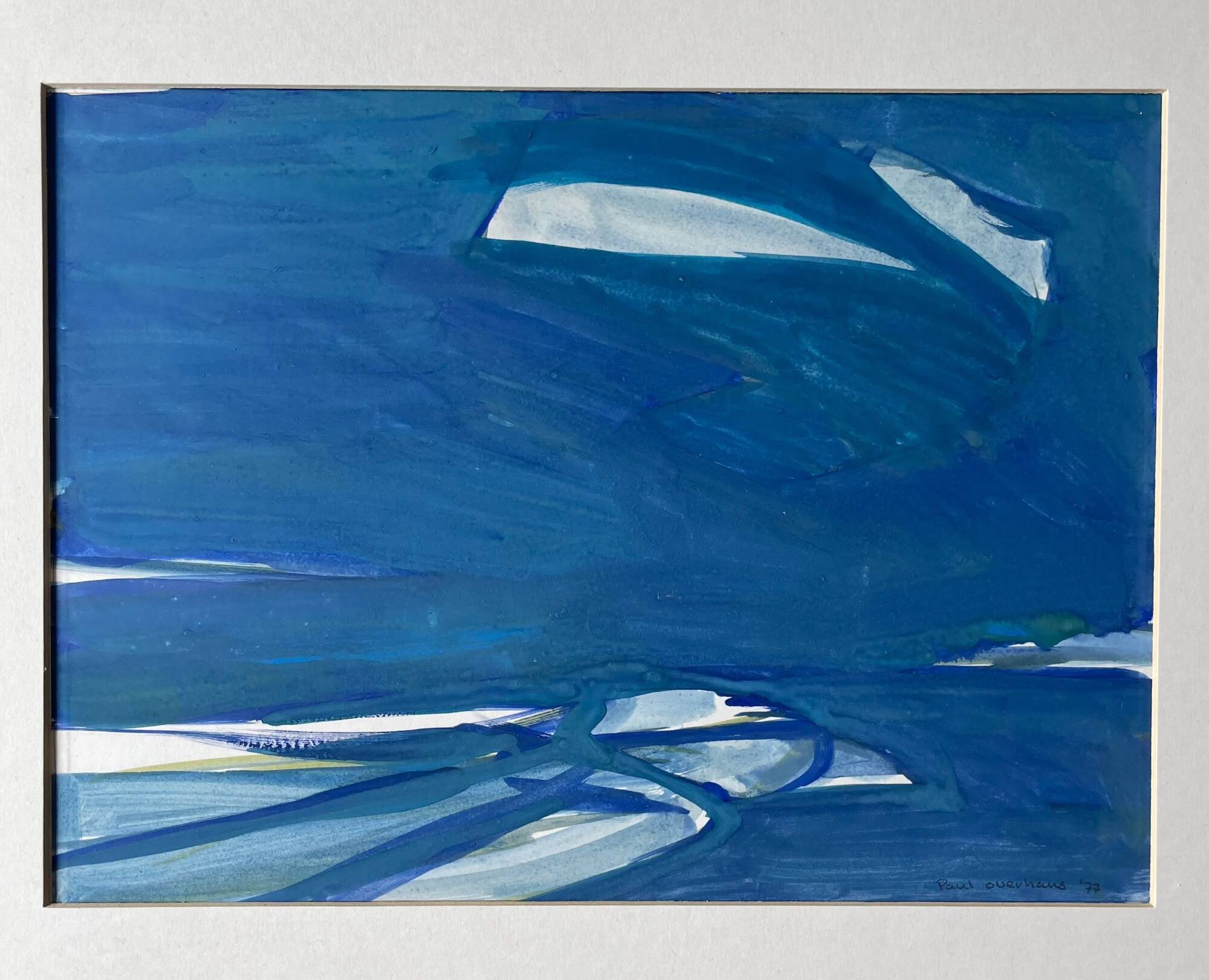 Dutch art work, Paul Overhaus ‘Sea nr. 5’, dated 1977