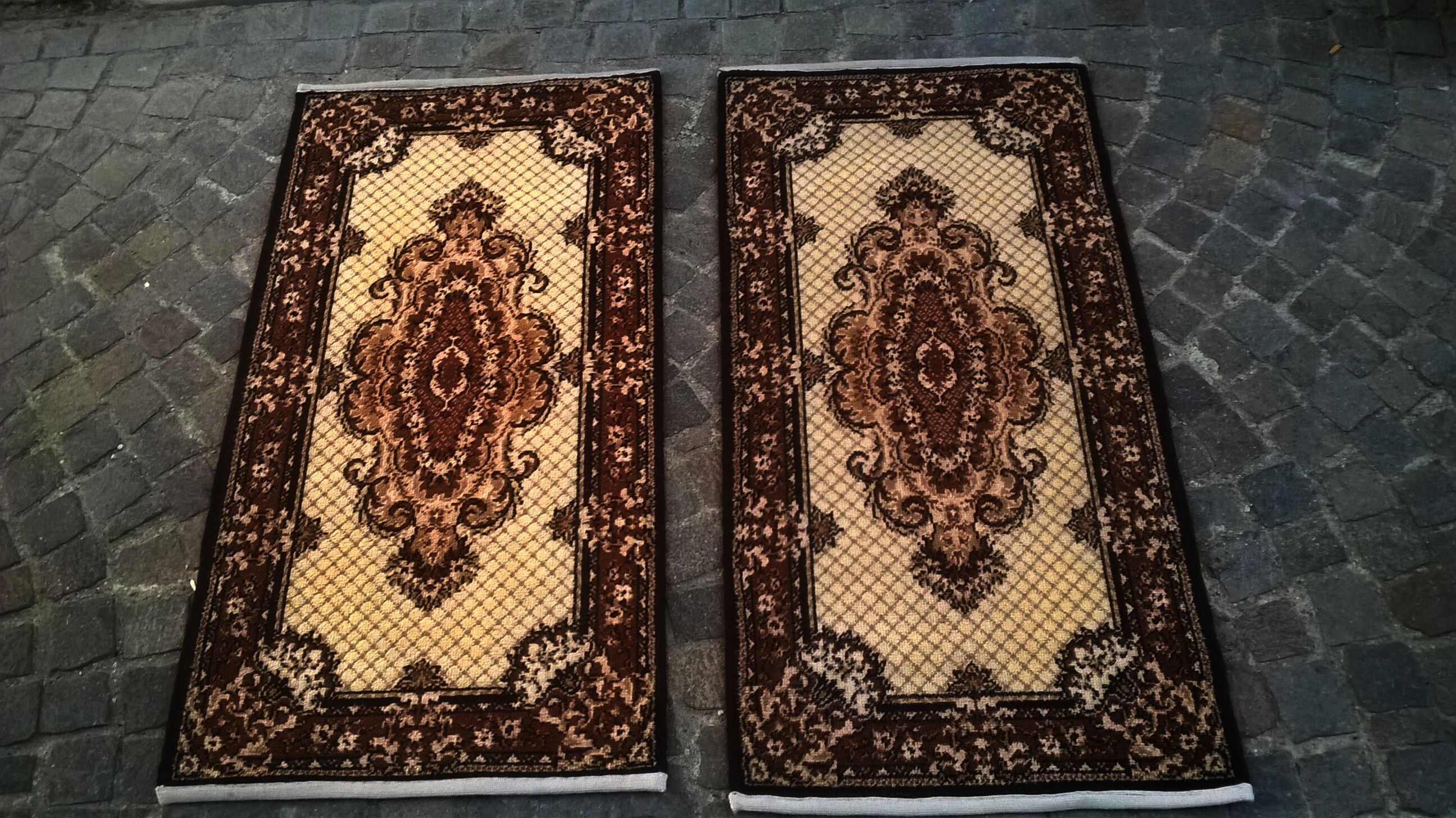 Paire de tapis vintage 60x120cm