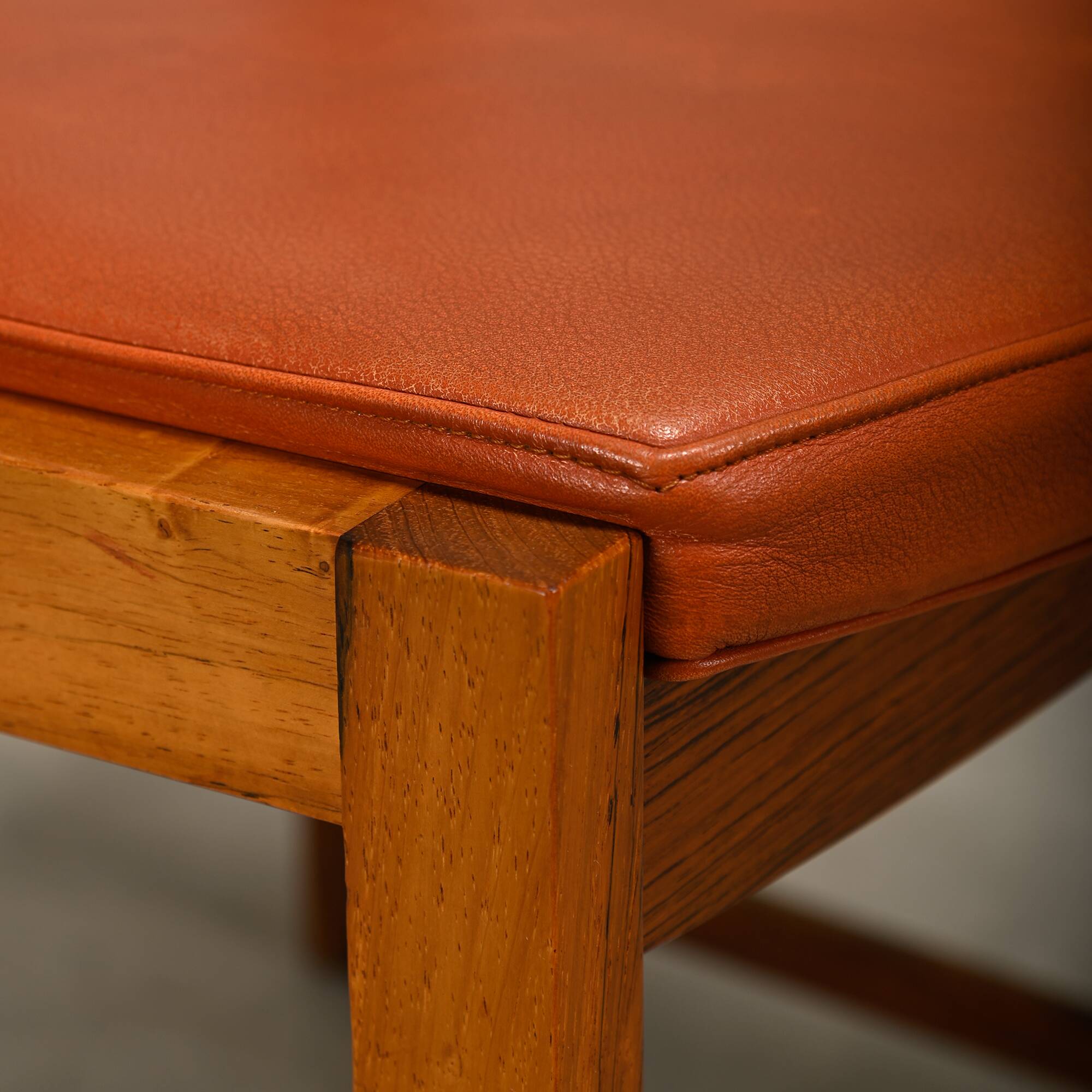 Steen Eiler Rasmussen Rosewood with leather dining chairs Model 700
