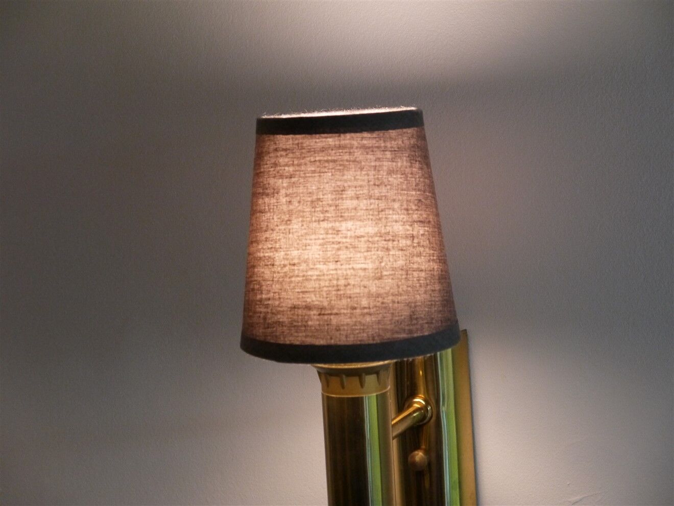 Pair of vintage brass wall lamps from Falkenberg, Sweden1970