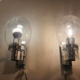 Pair of space age wall lights by Doria Leuchten