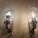 Pair of space age wall lights by Doria Leuchten