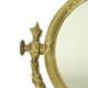 French Classic Brass Table Mirror Gold Baroque Style 34cm