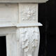 Louis XV style fireplace in Carrara marble, circa 1980.