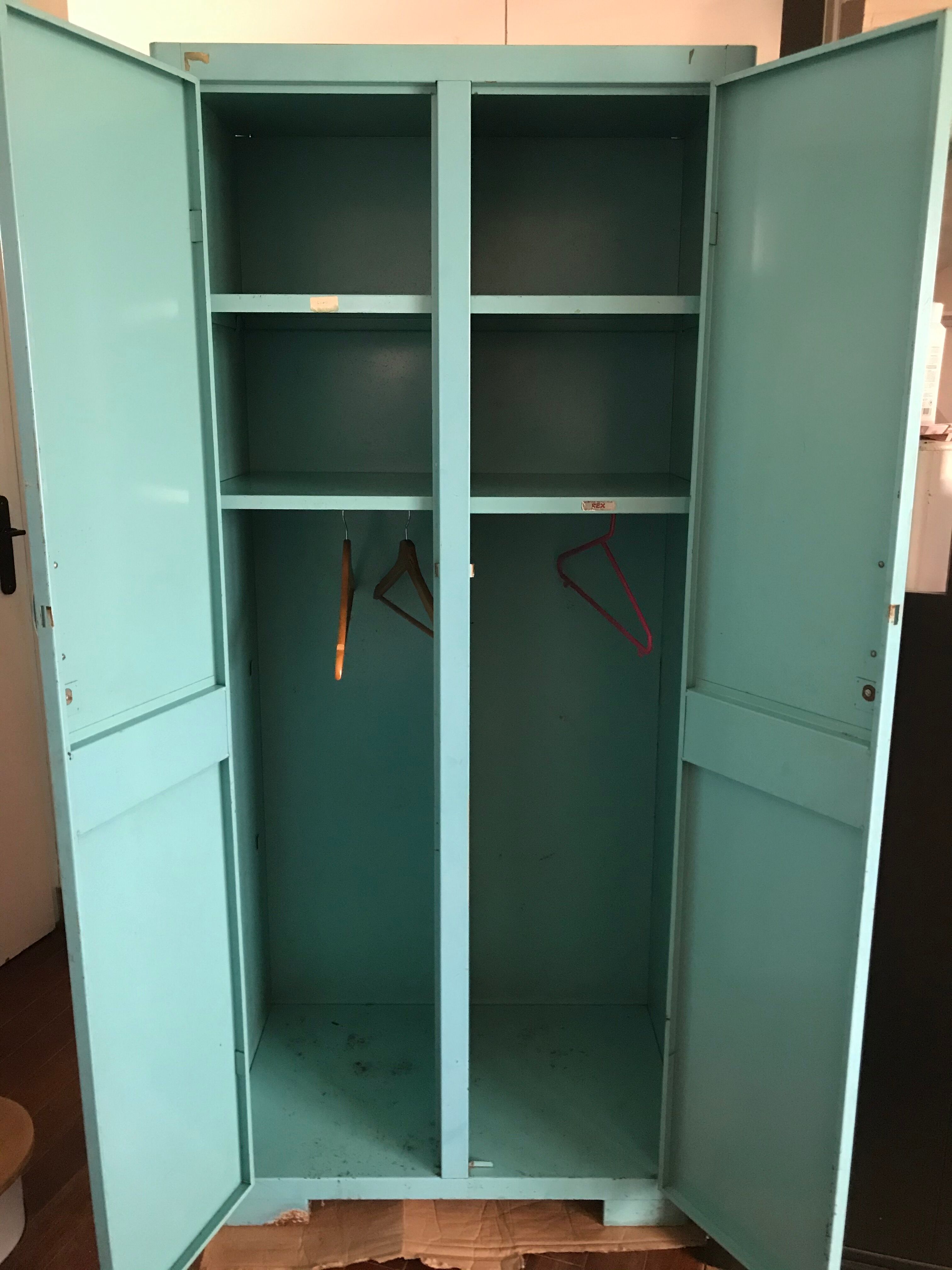 Vintage metallic wardrobe