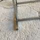 Square coffee table in marble and stainless steel - 1980s design