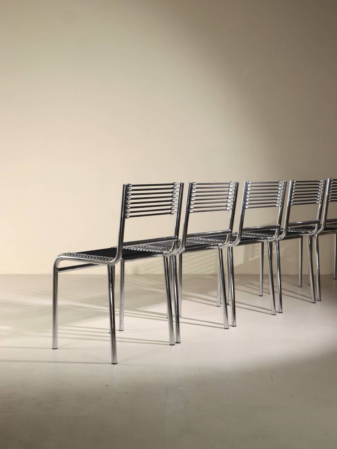 Set of 5 'Sandows' chairs by René Herbst
