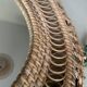 Vintage wicker mirror