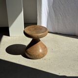 Pawn Natural - Stool, side table, end table in solid mango wood