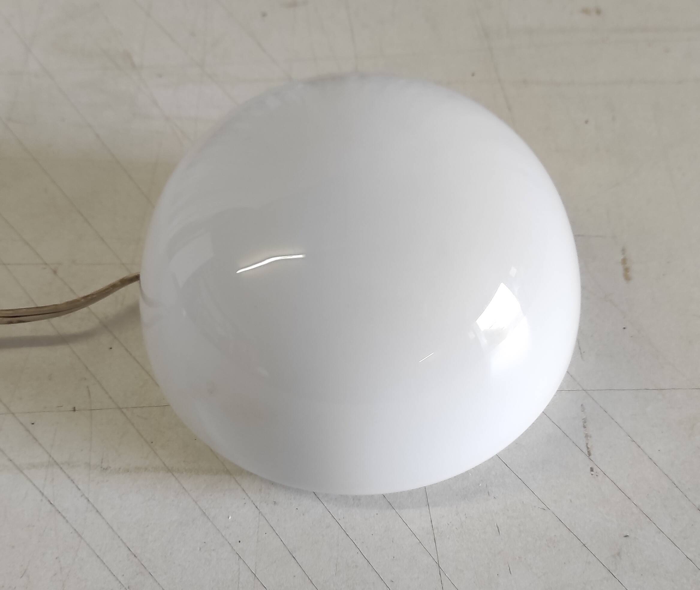 Opaline globe ceiling or wall light, diameter 15 cm - mid-20th century