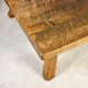 Brutalist solid oak coffee table