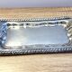 Elegant & Antique Small Tray Letters Louis XVI Style Rocaille Bronze Silver