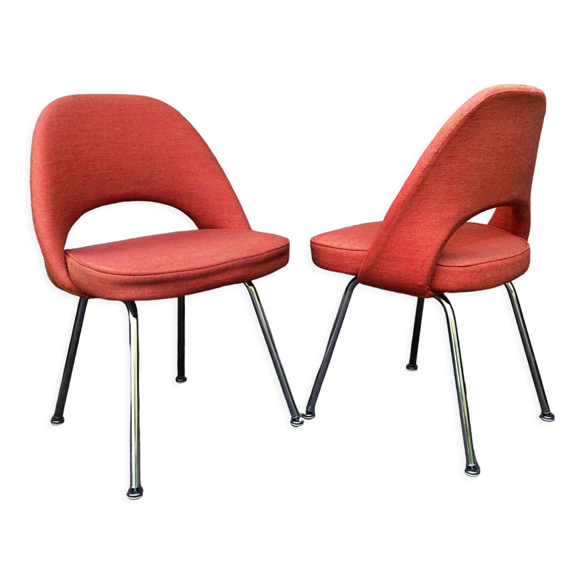 Pair of chairs "Conference" 50's by Eero Saarinen for Knoll