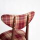 Classic Scottish chair in red burgundy tartan pattern, mid-century, Europe, 1960s.