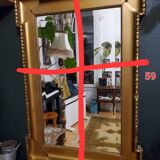 Large golden mirror