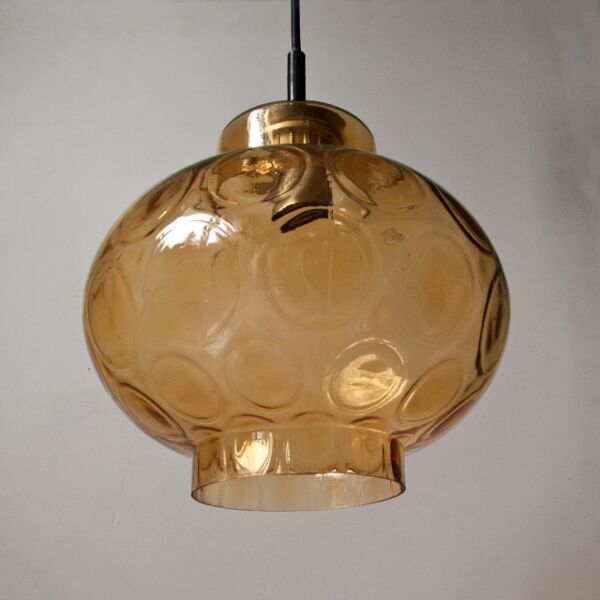 Suspension en verre nid d'abeilles