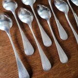 10 silver plated table spoons