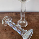 Glass candlesticks