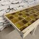 Vintage wood and ceramic coffee table