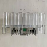 Pair of kinetic plexiglass wall lights