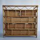 Chest of drawers vintage rattan and wicker of the 1970s