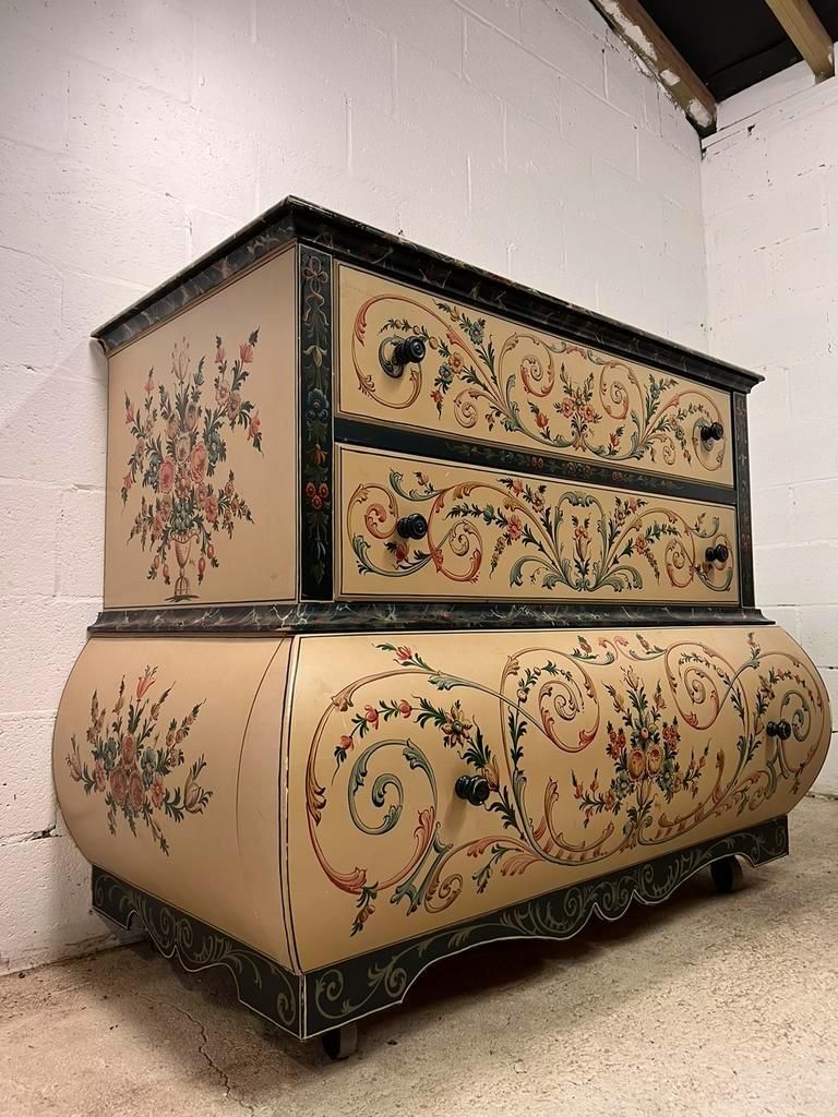 Hand painted xl chest of drawers