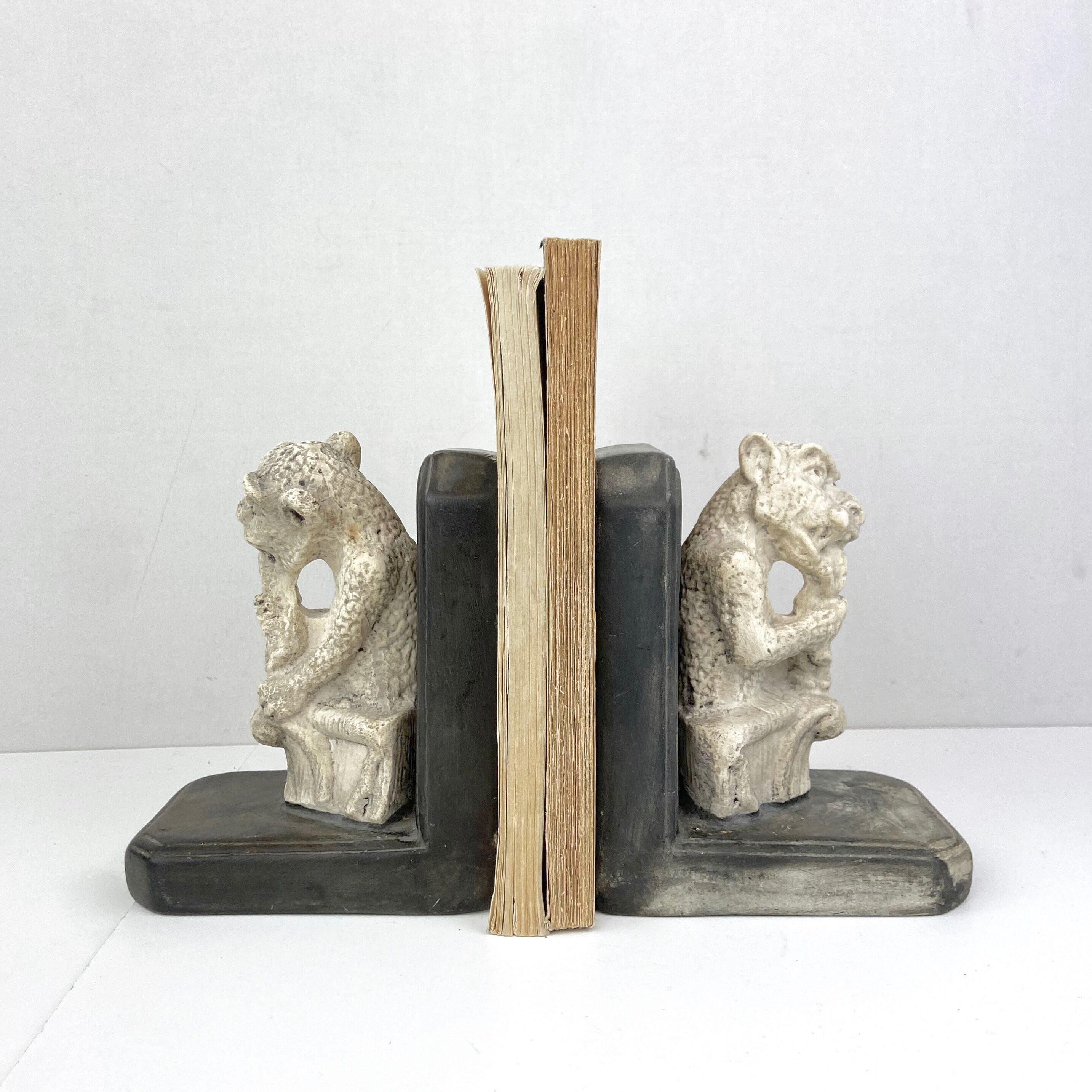 Pair of greenhouse book - Gothic theme gargoyle Middle Ages Chimera