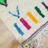 Tapis berbère coloré fait main 250 x 150 cm