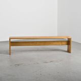 Banc en pin massif, Les Arcs, circa 1973