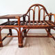 Fauteuil avec tablette en rotin & bambou - vintage